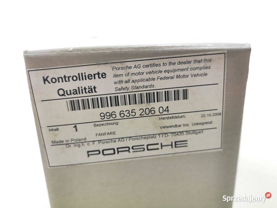 KLAKSON WYSOKI TON 510 HZ PORSCHE 911 19962005