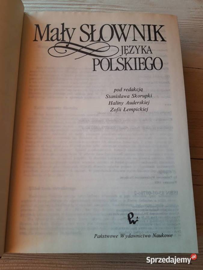 Mały Słownik Języka Polskiego Państwowe śląskie Bielsko-Biała