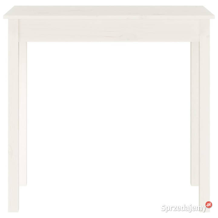 Stolik konsolowy biały 80x40x75 lite drewno Warszawa