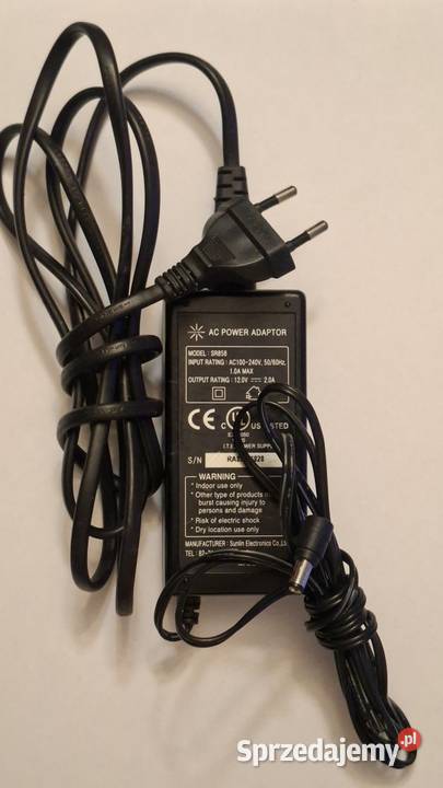 Zasilacz AC Power Adaptor SR858 z kablem Zielona Góra