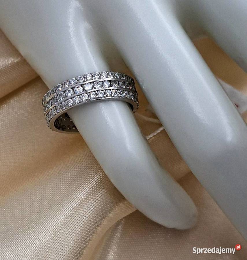 Pierścionek r12 Białe Złoto pr333 obrączka z Poznań
