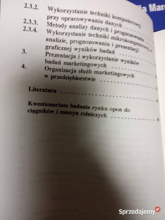 Marketing istota techniki antykwariat księgarnia Warszawa