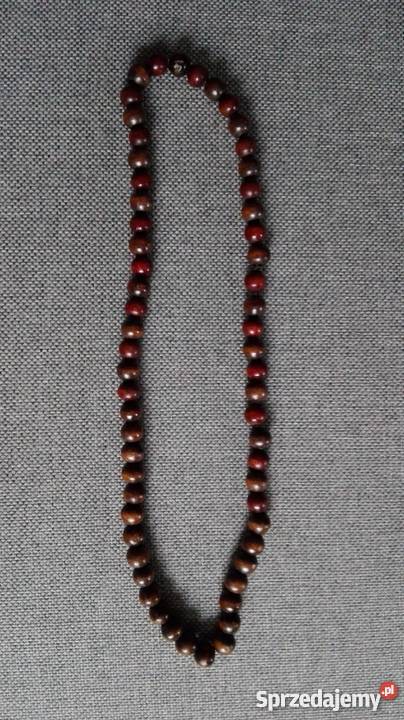 DWA NASZYJNIKI DREWNO Łódź