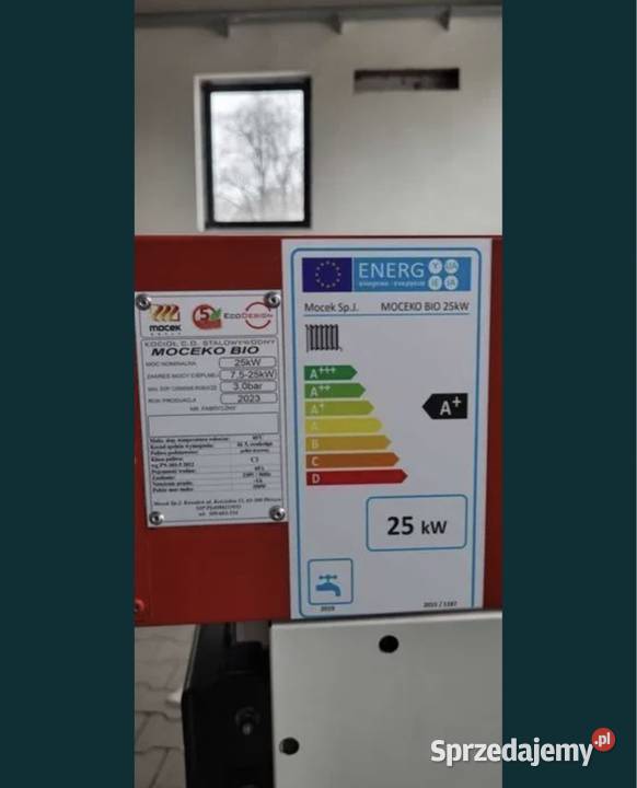 Kocioł na pellet drewno Moceko 25kW piec na Miechów