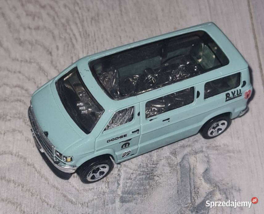 Autko samochód resorak Hot Wheels Dodge Van Łódź