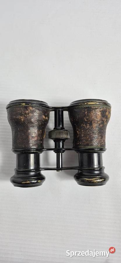 Zabytkowa Lornetka Polowa z Etui I Wojna Biłgoraj