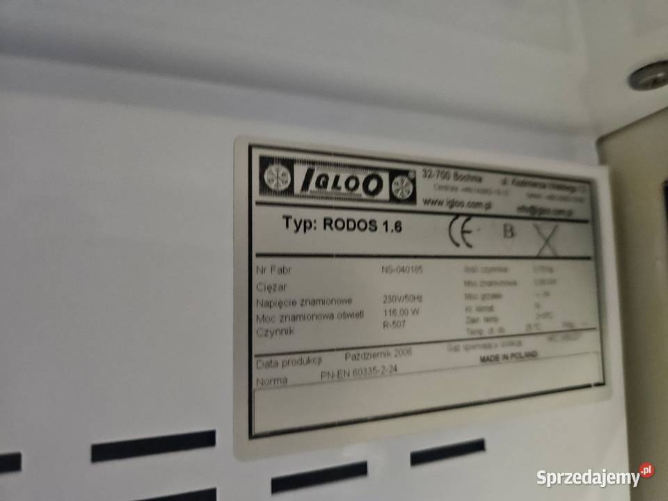 Regał chłodniczy otwarty IGLOO RODOS 16 z roletą Pszczyna