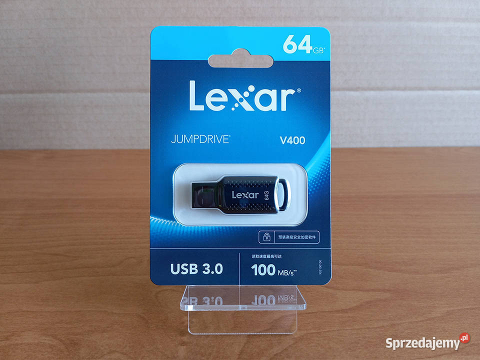 NOWY Pendrive Lexar 64GB JumpDrive V400 Elektronika