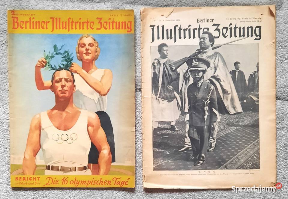 Stare Przedwojenne Gazety Olimpiada 1936 Gliwice