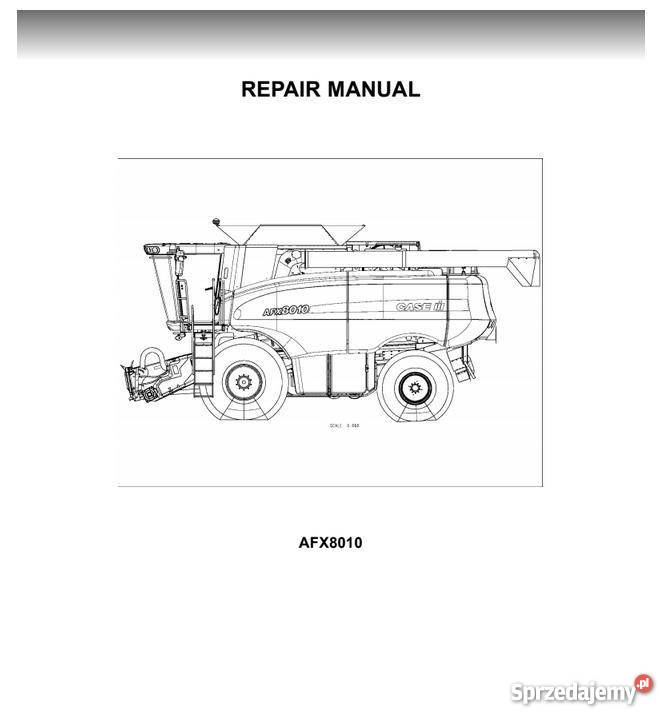 CASE AFX 8010 instrukcja naprawy wysyłka Kielce