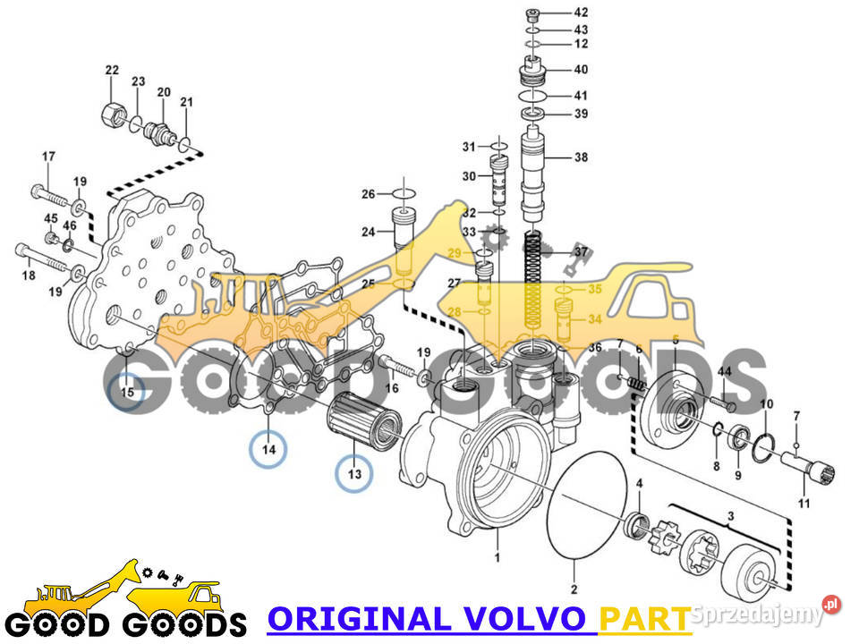 VOLVO POKRYWA USZCZELKA FILTR 11705235 14558089 Władysławów