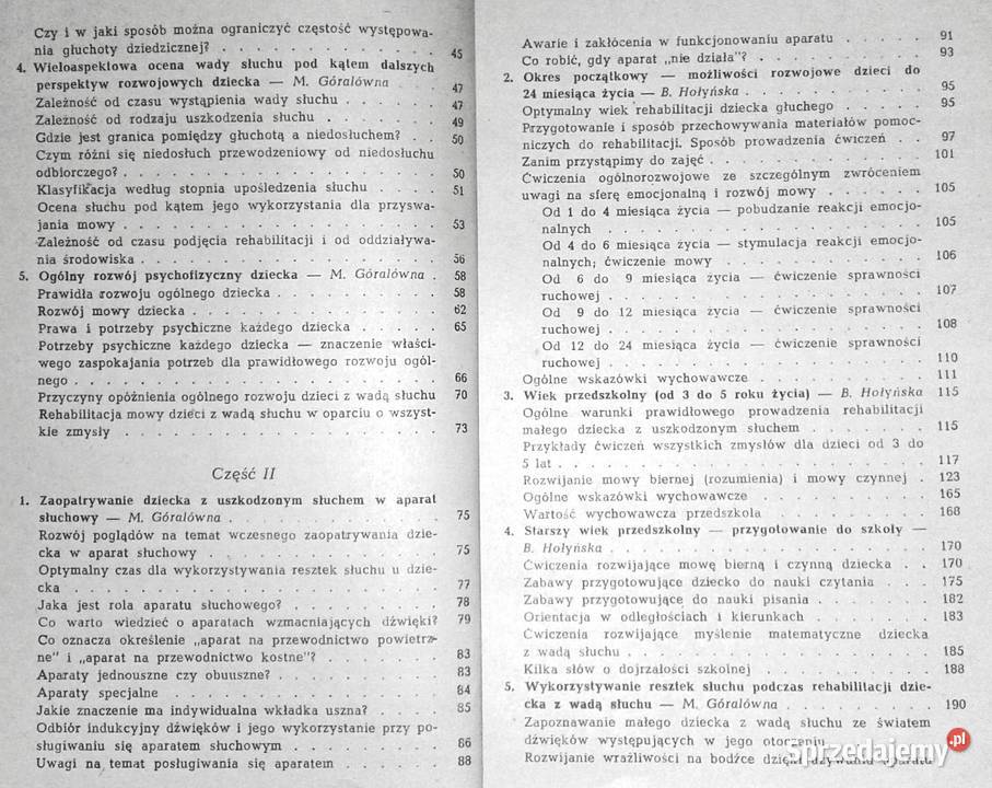 Rehabilitacja małych dzieci z wadą słuchu Maria