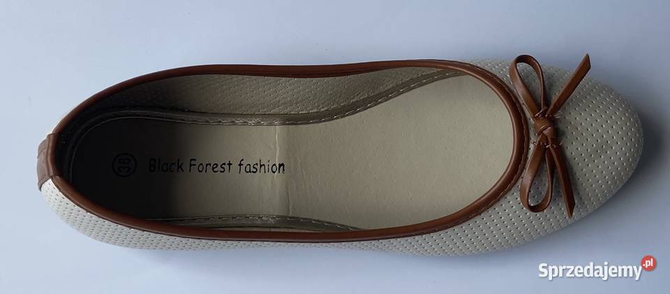 Beżowe baleriny z kokardą rozmiar 36 AK10 Żyrardów