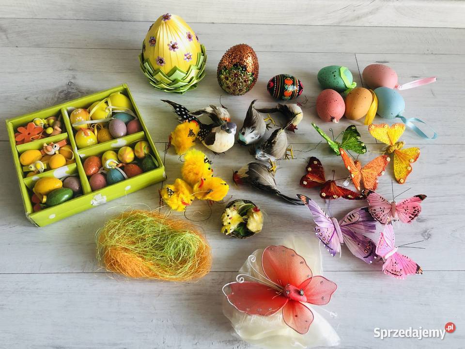 NOWE Wielkanoc ozdoby motylki zawieszki 3 sztuki Łódź