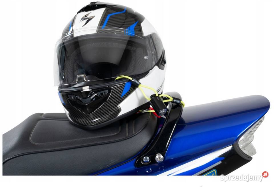 Linka zabezpieczająca kask do motocykla skutera