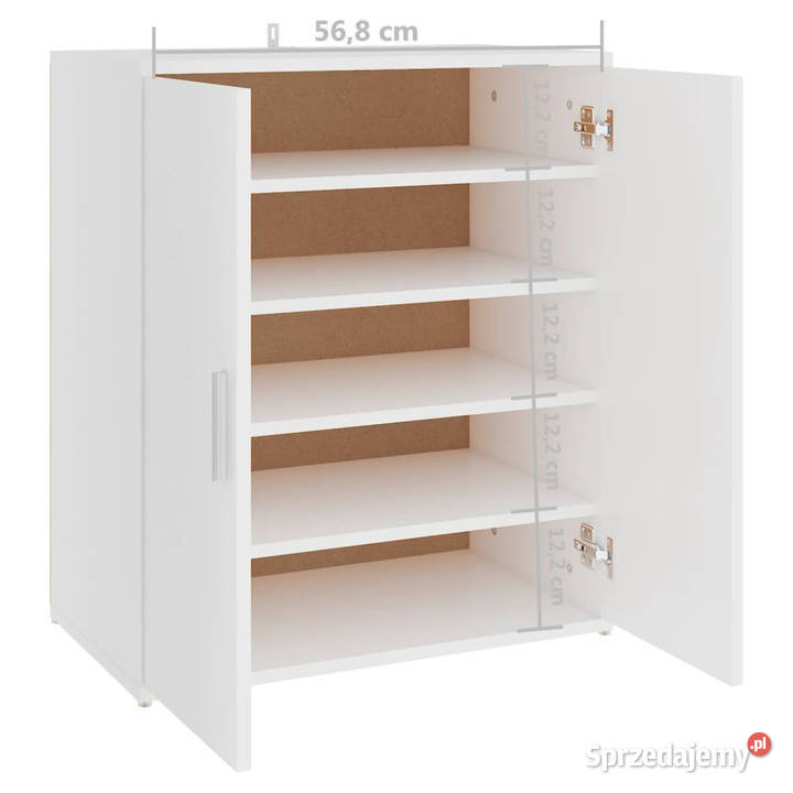 Szafka na buty biała 60x35x70 materiał Warszawa