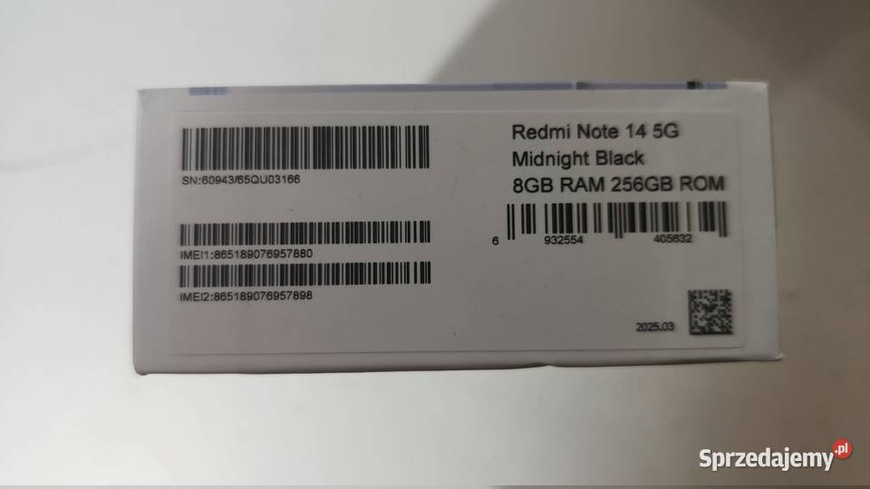 Smartfon Redmi Note 14 8256GB Redmi śląskie Katowice
