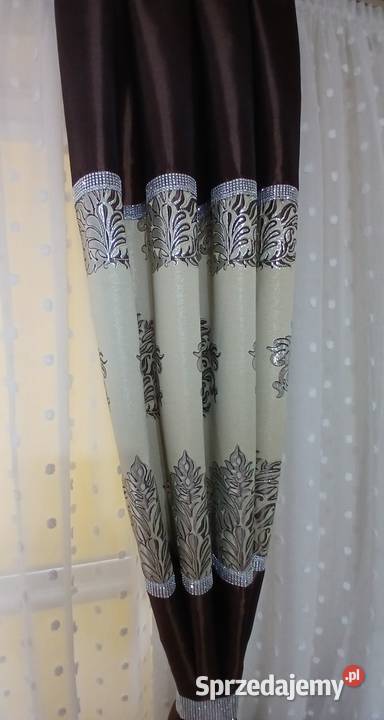 Zasłony 2 sztuki czekoladowe Mława