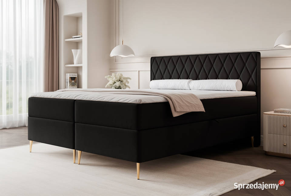 Łóżko kontynentalne z pojemnikiem Caro rożne Tarchały Małe