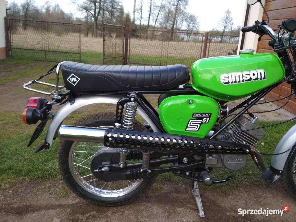 Simson S51 enduro Motocykle, skutery, quady Gaszowice