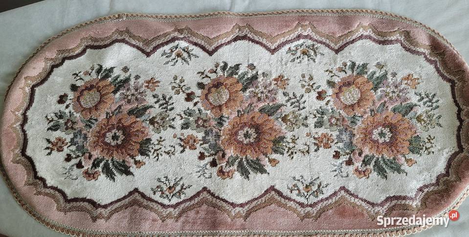 Stare dwie gobelinowe serwety ręcznie wyszywane Antyki, Sztuka, Kolekcje Kraków