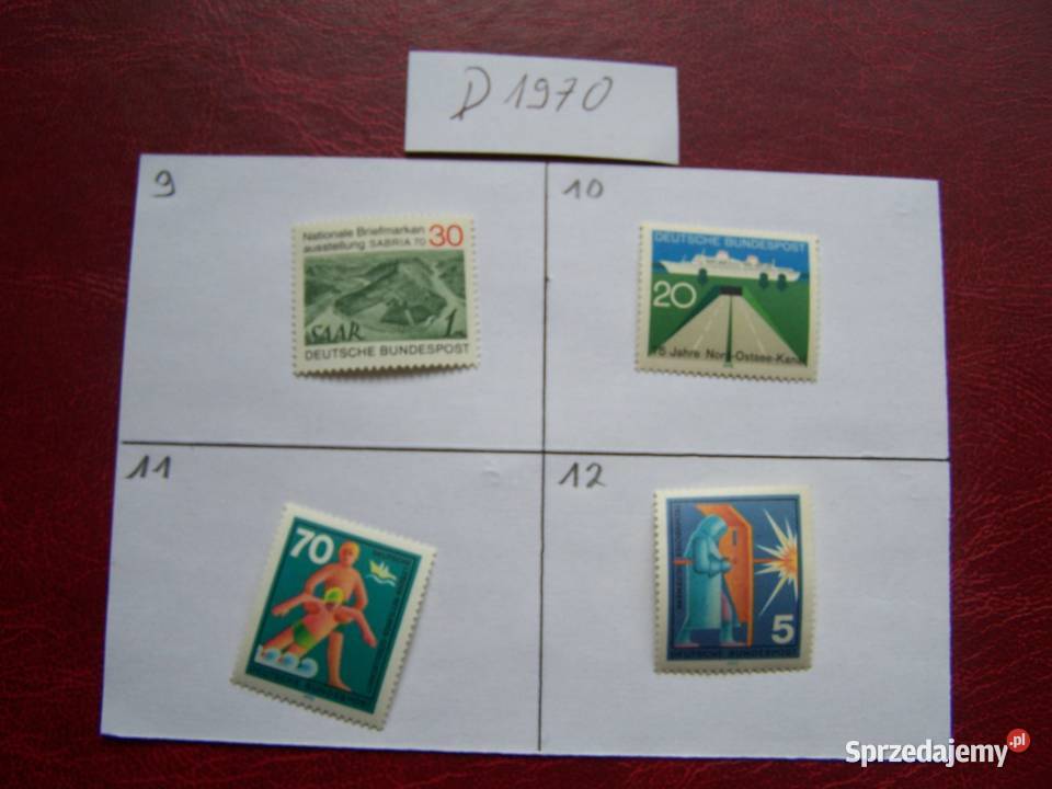 Niemcy 1970 MNH Znaczki z roczników WYBIERAJ śląskie