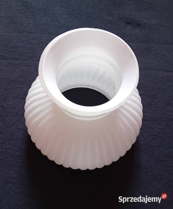 Kenelowany klosz lampy Aladyn szkło warstwowe Śr Antyki, Sztuka, Kolekcje wielkopolskie Koźminek