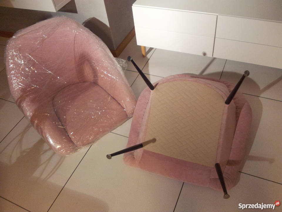 fotel PRL muszelka loft vintage glamour lata60 Poznań