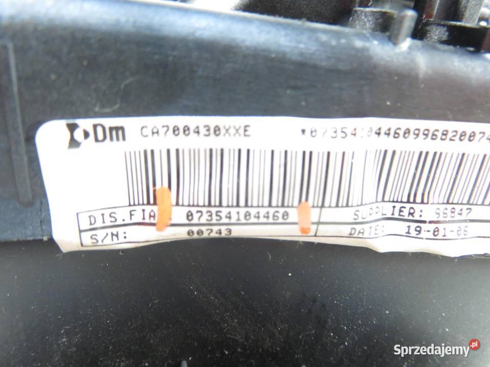 PODUSZKA KIEROWCY FIAT GRANDE PUNTO 07354104460 Poduszki powietrzne