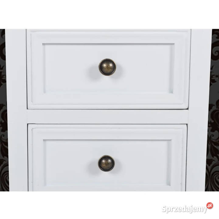Szafki nocne z 2 szufladami 4 MDF białe WM276039 mazowieckie Warszawa