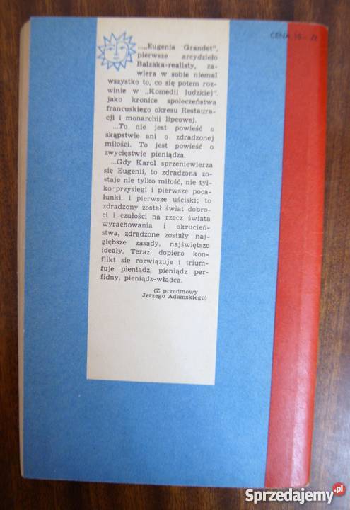 Honoriusz Balzac Eugenia Grandet Rok wydania 1967 Parczew