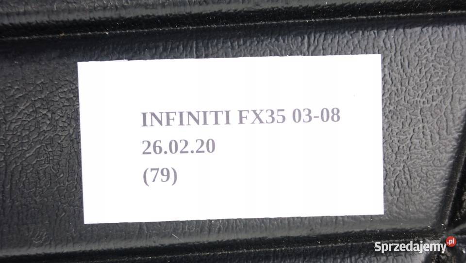 MATA GUMOWA BAGAŻNIKA INFINITI FX35 FX45 0308 Nowy Tomyśl