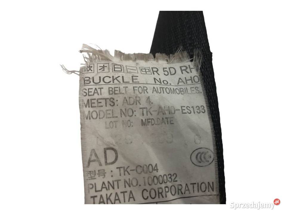 SUBARU OUTBACK IV BR 0914 PAS BEZPIECZEŃSTWA TYŁ Skarżysko-Kamienna