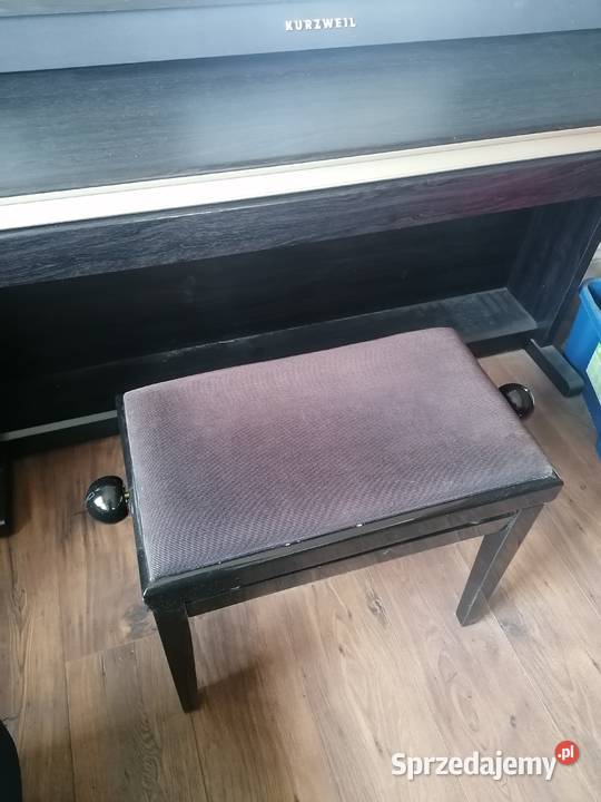 Ława stołek drewniany do pianina z regulacją pomorskie Sierakowice