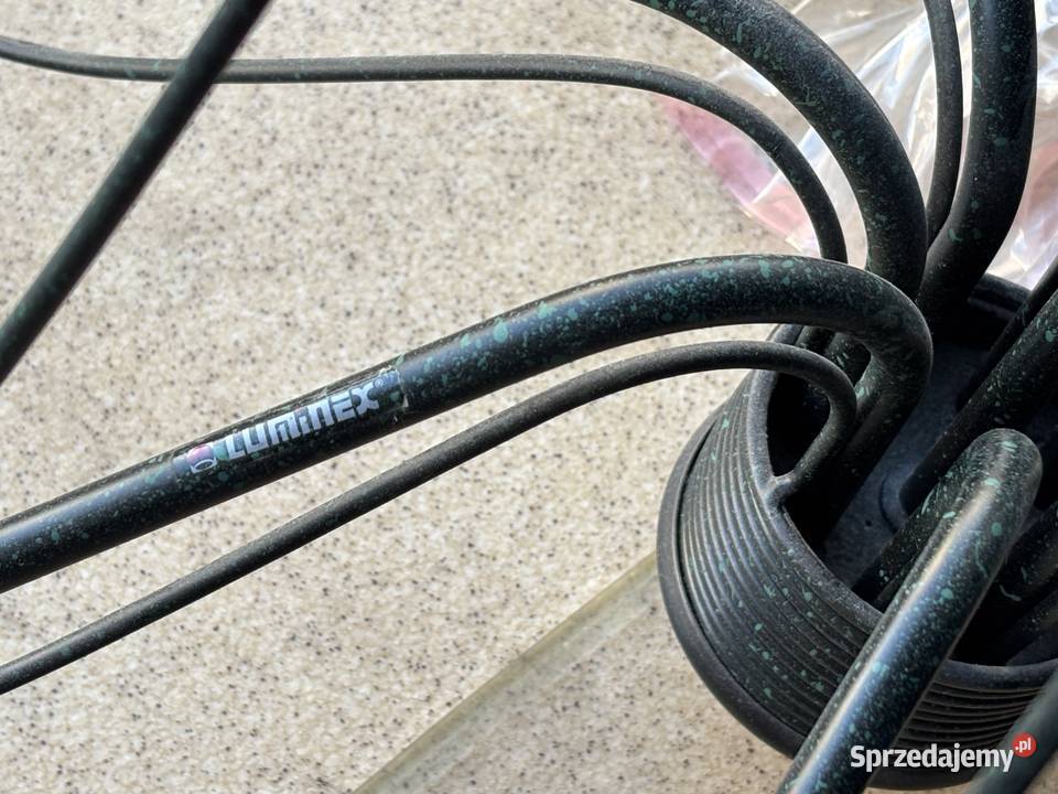 Lampa Żyrandol wiszący czarny w stylu śląskie Bytom