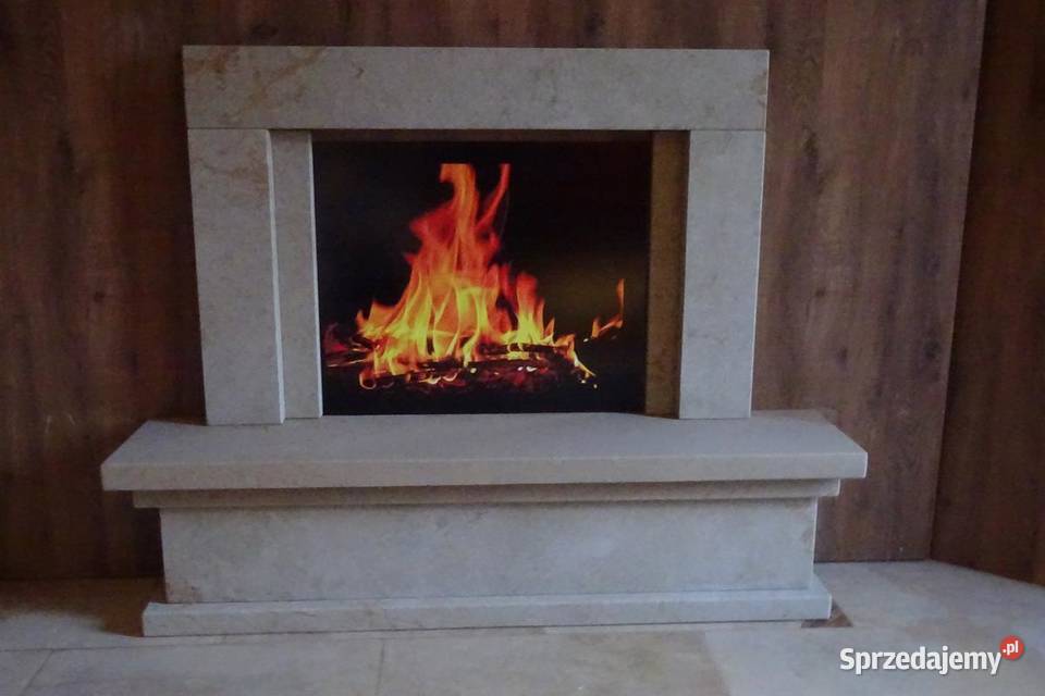 Portale kominkowe kamienne pod wkład elektryczny Wielgomłyny