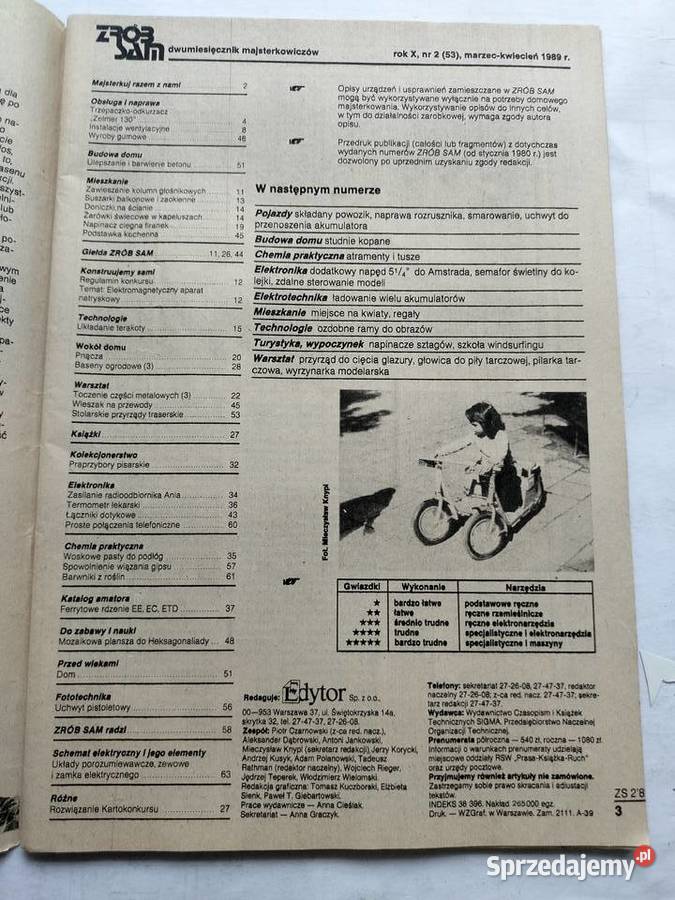 Zrób sam czasopisma 1981 1990r