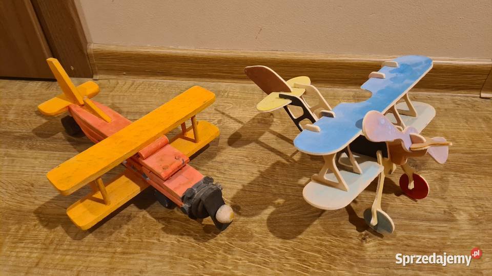 Zabawki drewniane samochód samolot inne