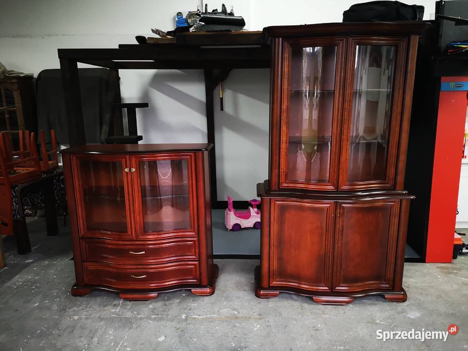 PROMOCJA Stylowa Witryna 180 Bella TEAK Kredens 50cm Łowicz