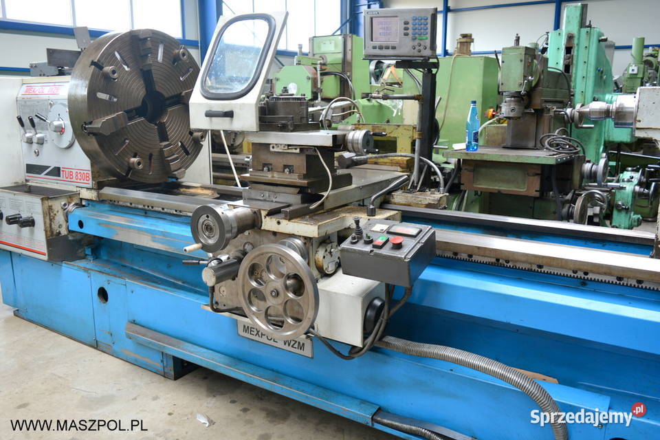Tokarka uniwersalna TUB 830 B x 2000 rb 2008 Głowno