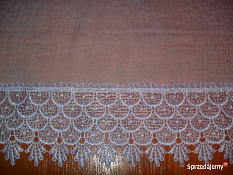 firan gotowa biała woal z gipiurą 210 szeroka Wrocław