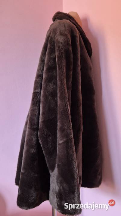 Futro sztuczne damskie oversize vintage Kurtki i płaszcze Brzesko sprzedam