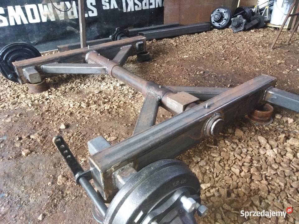 Wózek oś zawieszenie tandem do przyczepa leśna Balice