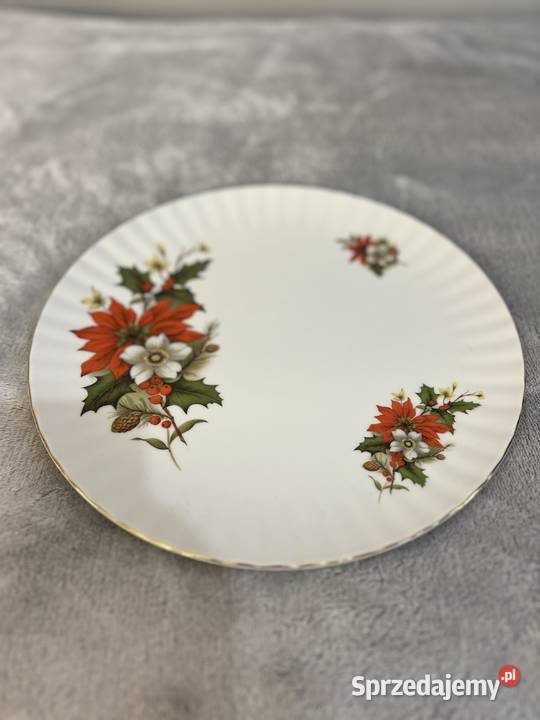Talerz ozdobny z kwiatami Wunsider Bavaria Jasło