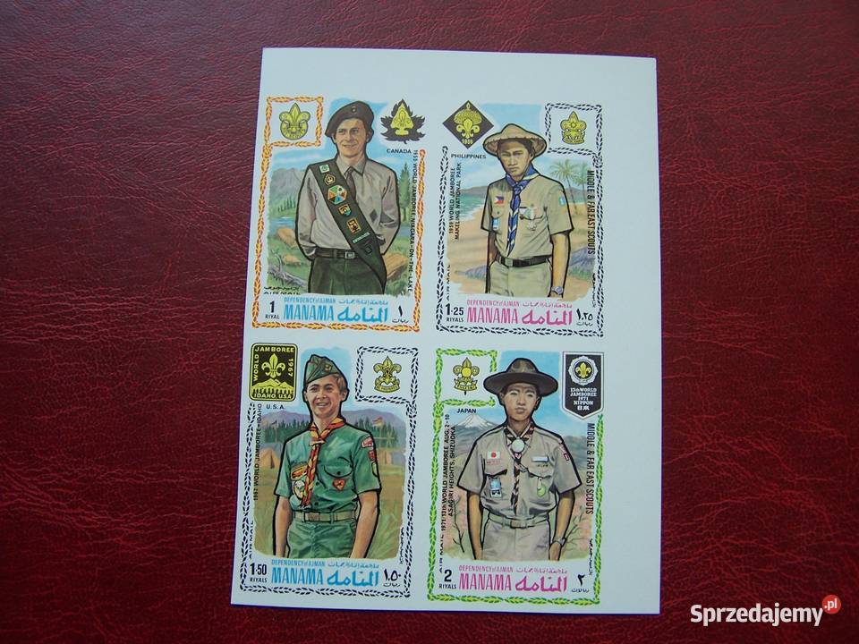 Manama ZEA 1971 MNH cięte Skauting Harcerstwo sprzedam
