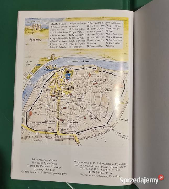 Avignon Wersja Polska Przewodnik Roselyne Rok wydania 1998 Mapy i przewodniki Gryfice sprzedam