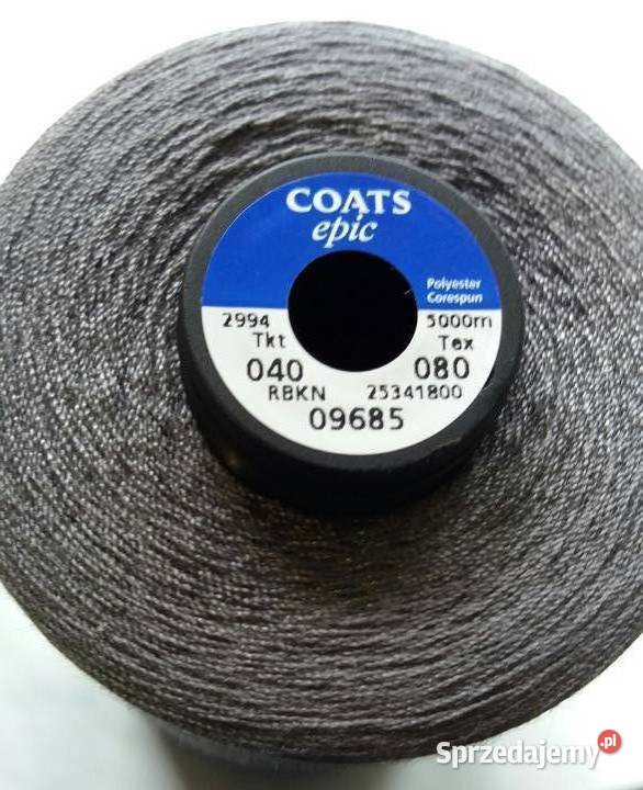 Nici szwalnicze COATS epic Tkt 040 Tex 080 5000 Tkaniny i przybory do szycia Tarnowo Podgórne