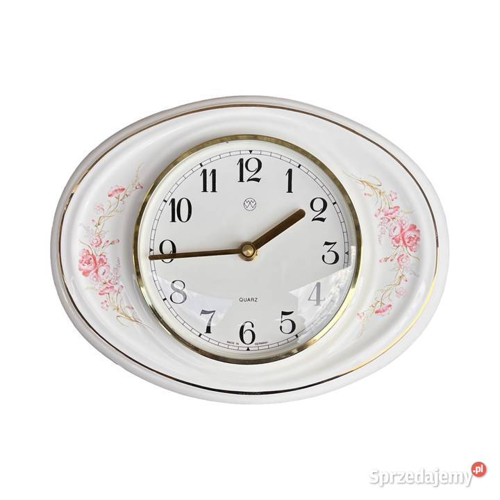 Zegar ścienny porcelanowy Wallendorfer Porzellan ścienny Zegary Warszawa