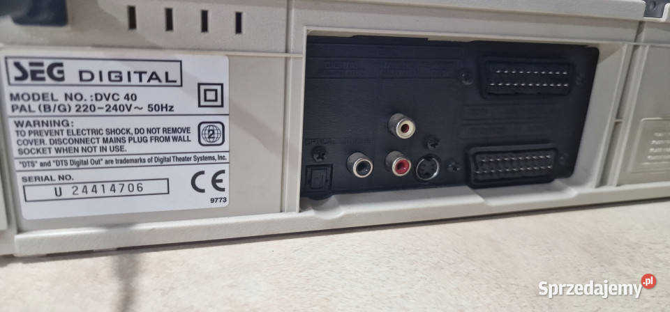 Magnetowid DVD kombo SEG DVC40 DVC 40 video Magnetowidy Międzychód sprzedam