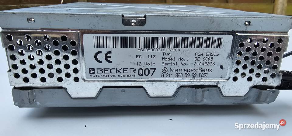 MERCEDES W211 WZMACNIACZ BECKER A 2118205989 osobowe Układ elektryczny